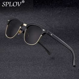 2018 New Fashion  Semi Rimless Polarized Sunglasses Men Women Brand Designer Half Frame Sun Glasses Classic Oculos De Sol UV400