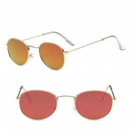 2019 Retro Round Sunglasses Women Brand Designer Sun Glasses For Women Alloy Mirror Sunglasses female oculos de sol
