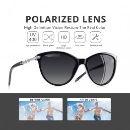 AOFLY BRAND DESIGN Cat Eye Polarized Sunglasses Women Polarized Sun Glasses Female Gradient Shades Oculos Feminino UV400