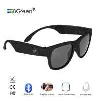 BGreen Bone Conduction Bluetooth Smart Sport Sunglasses Wireless Stereo Music Sunglasses Sports Headset Headphone