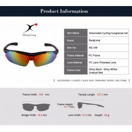 BangLong Polarized Cycling Sun Glasses Adjustable sports goggles UV400 Bicycle Eyewear Motocycle Driving Glasses Unisex 5 Lens