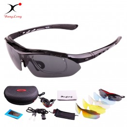 BangLong Polarized Cycling Sun Glasses Adjustable sports goggles UV400 Bicycle Eyewear Motocycle Driving Glasses Unisex 5 Lens