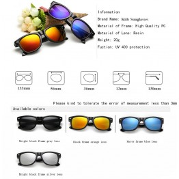 Cool 6-15 Years Kids Sunglasses Sun Glasses for Children Boys Girls Fashion Eyewares Coating Lens UV 400 Protection With Case