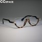 Half Frame Cat Eye Glasses Frames Women Trending Styles CCSPACE Designer Fashion Computer Glasses Lunette 45159