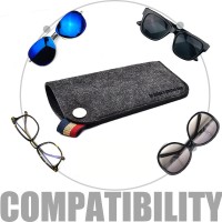 New Felt Sunglasses Case For Women Colorful Candy Eyeglasses Box Soft Bag accessoires lunettes de vue fundas para gafas de sol